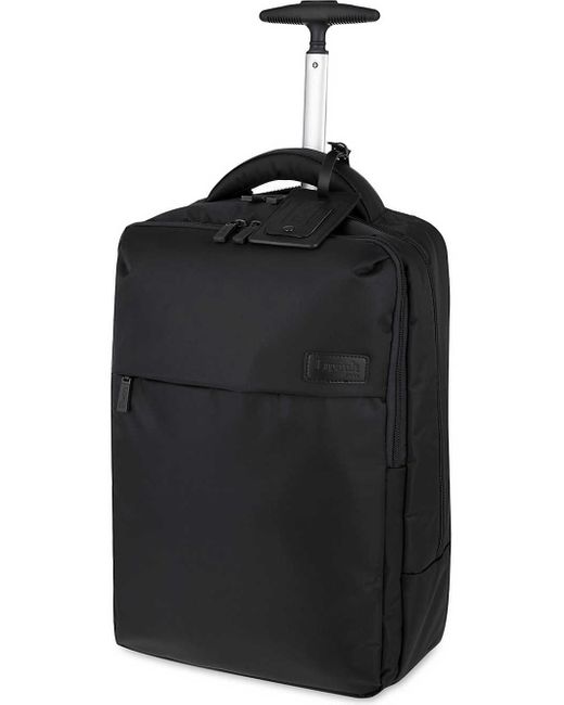 Lipault Black Plume Business Two-wheel Laptop Backpack