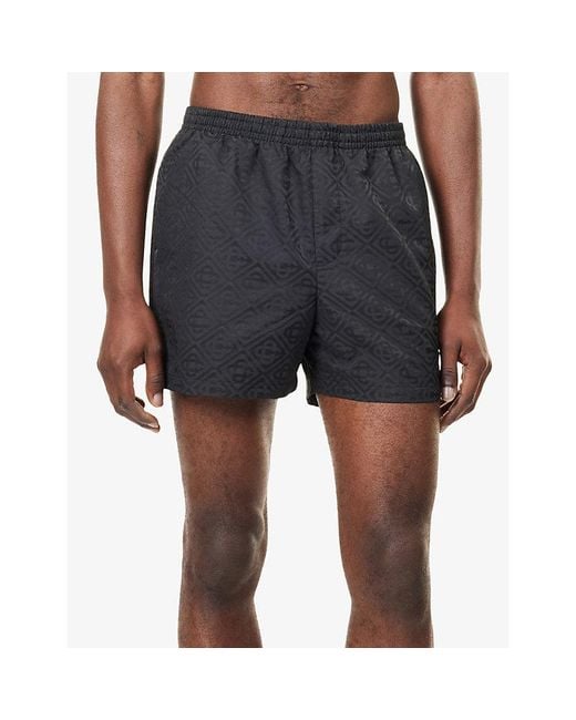 Casablanca Gray Jacquard Swim Shorts for men