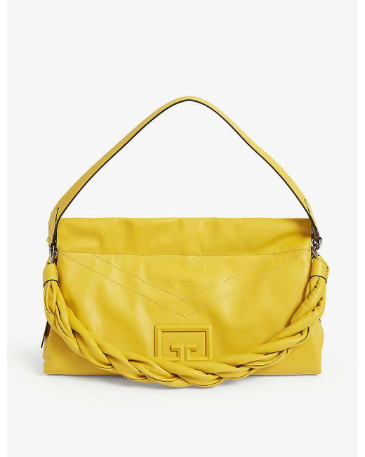 Givenchy Yellow Id93 Large Leather Shoulder Bag
