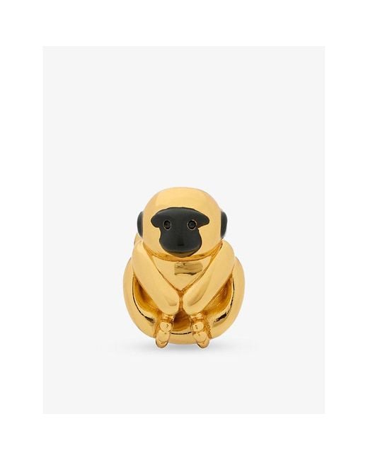 Loewe Metallic X Paula's Ibiza Monkey Dice Enamelled Brass Charm