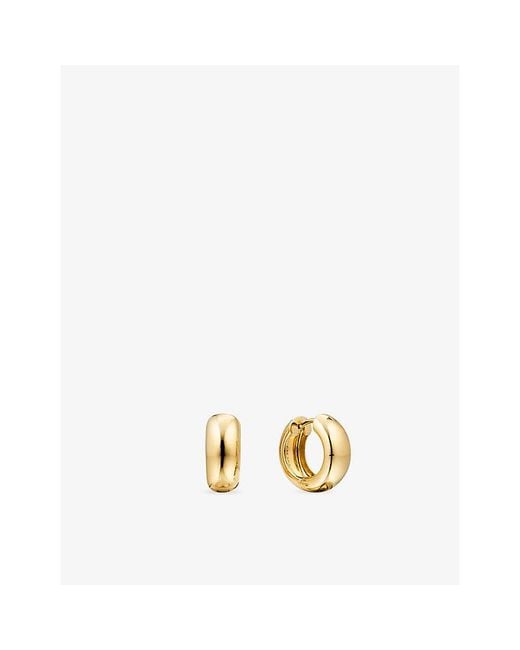 MEJURI Metallic Chunky Medium 925 Sterling Hoops