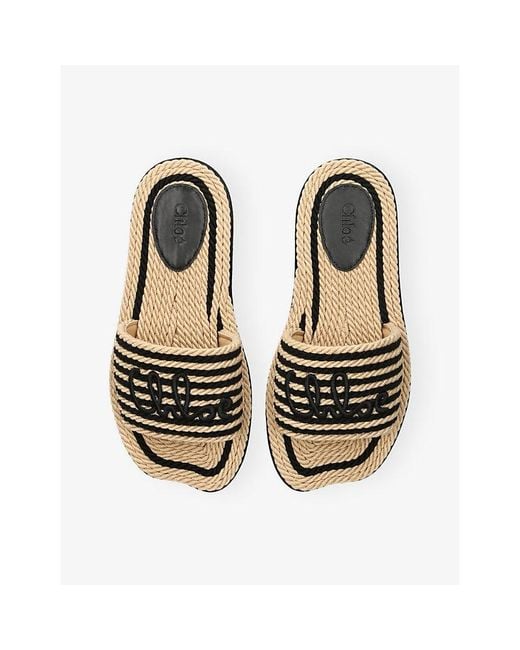Chloé Multicolor Sand Woven Sandals