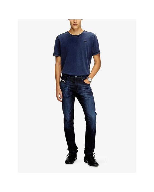 DIESEL Blue 2019 D-Strukt 0Adbl Slim-Fit Stretch-Denim Jeans for men