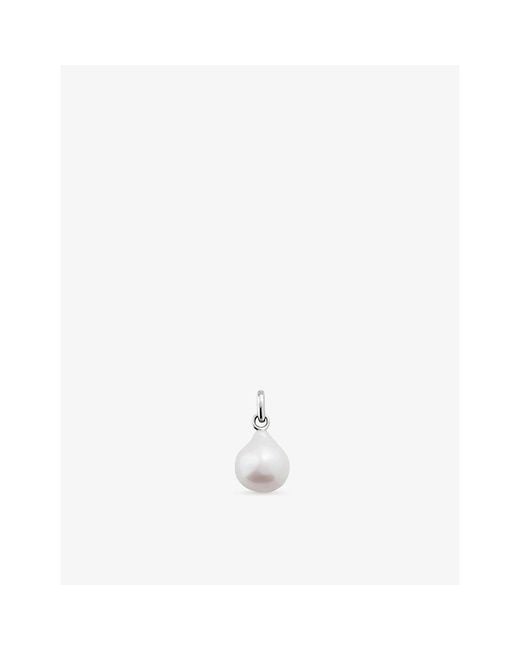 Monica Vinader White Baroque Pearl Small Sterling- And Pearl Pendant