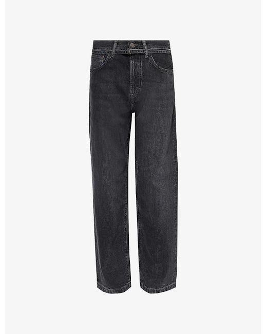 Acne Blue 1991 Faded-wash Straight-leg Mid-rise Jeans