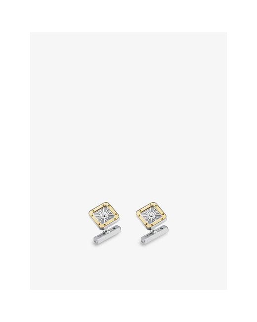 Cartier White Santos De - And Sterling Cufflinks for men