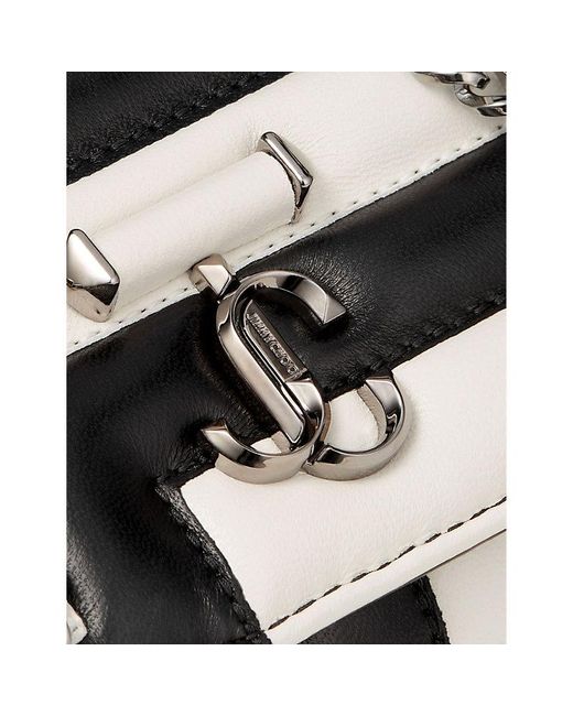 Jimmy Choo White Avenue Leather Wallet-on-chain