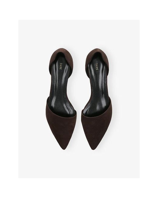 Jude Black Pirrie Nubuck-Leather Pumps