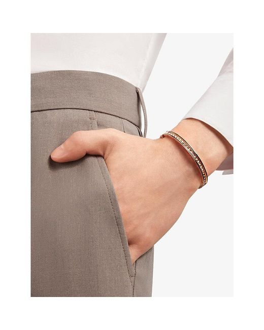BVLGARI Multicolor B.zero1 18ct Rose-gold And Ceramic Bangle Bracelet S/
