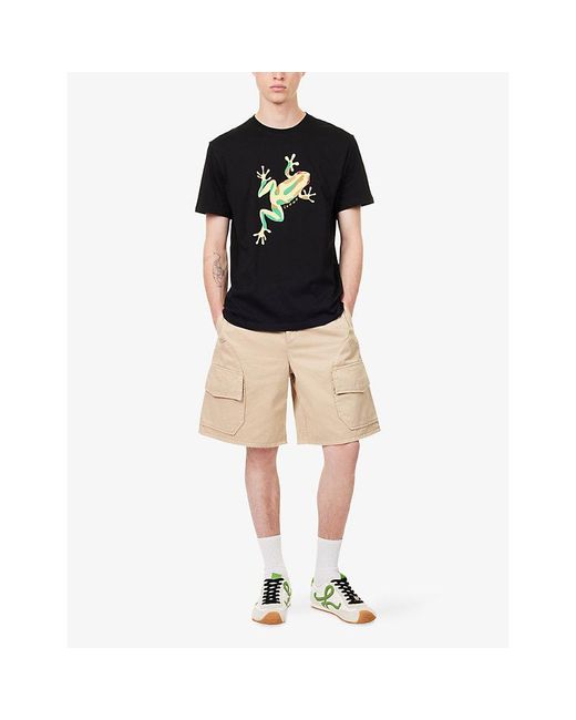 Loewe Black X Paula's Ibiza Graphic-Print Cotton T-Shirt for men
