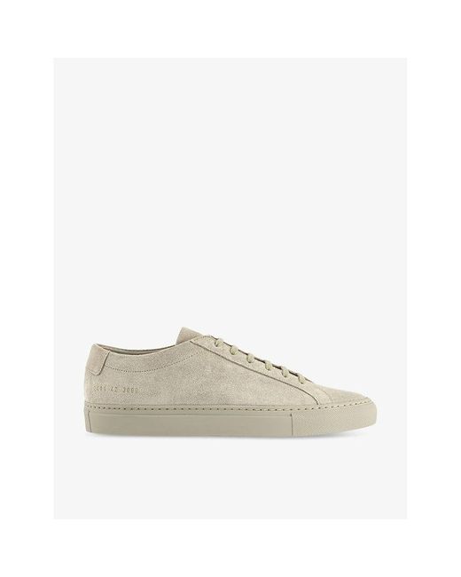 Common Projects Multicolor Achilles Low Number-print Suede Low-top Trainers for men