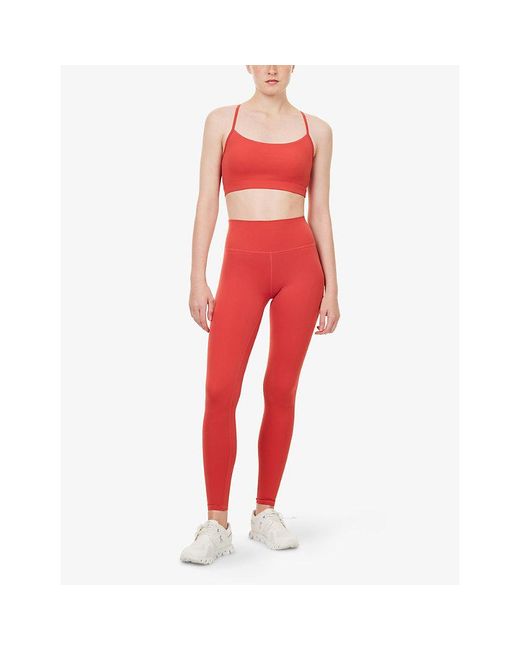 Varley Red Always High-Rise 28 Stretch-Woven Leggings