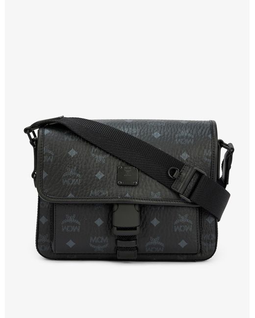 MCM Klassik Fauxleather Crossbody Bag in Black for Men Lyst Canada