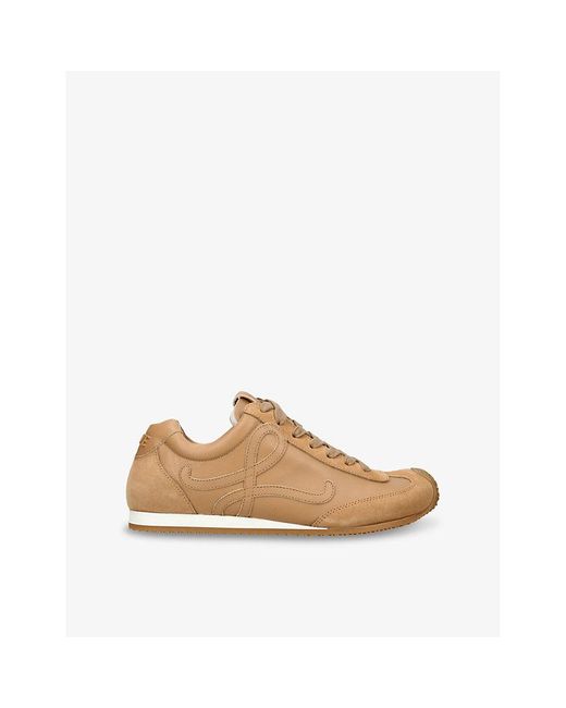 Loewe Natural Ballet Runner 2.0 Leather Low-Top Trainers