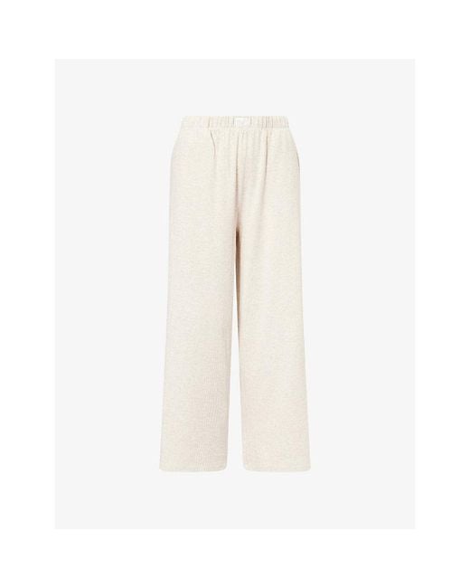 WE Are Tala Natural Sleep Lounge Wide-Leg Stretch-Woven Pyjama Bottoms