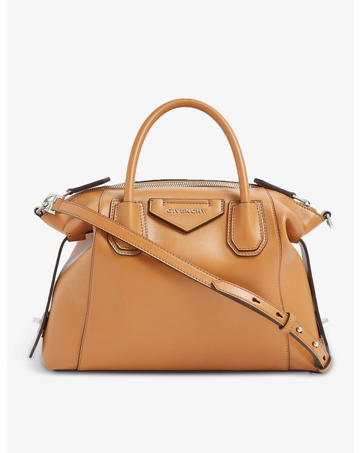 Givenchy Ladies Tan Brown Leather Antigona Soft Small Tote Bag
