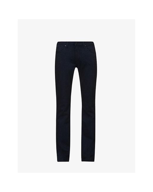 PAIGE Blue Normandie Straight-Leg Mid-Rise Stretch-Denim Jeans for men
