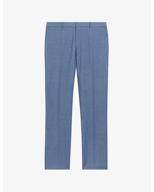 Ted Baker Blue Oriont Slim-fit Wool-blend Trousers for men