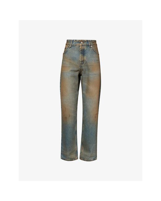 Jacquemus Green Le De'Nimes Berger Denim Jeans for men