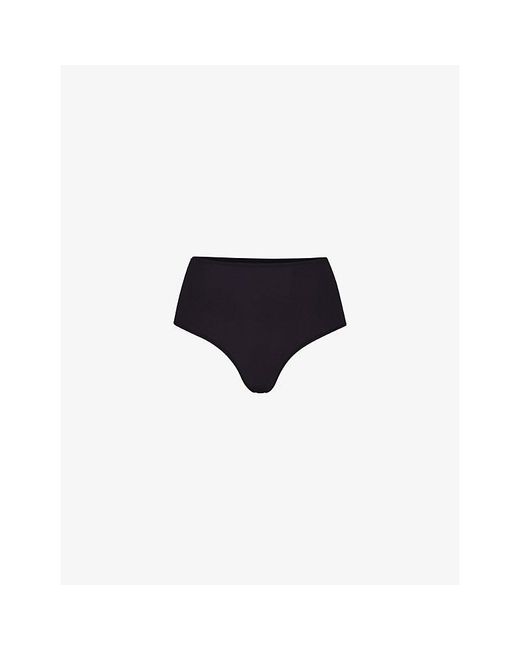 Skims Black Fits Everybody High-Rise Stretch-Jersey Briefs