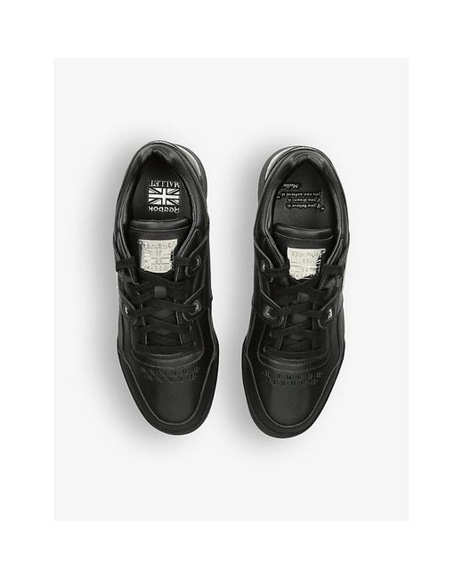 Mallet Black X Reebok Brand-patch Leather Low-top Trainers for men