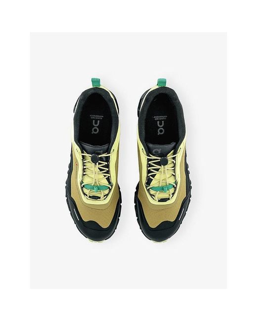 On Shoes Green Cloud 6 Geo Waterproof Woven Trainers for men