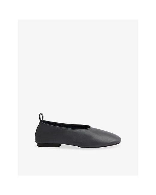 Soeur Black Bala Leather Ballet Flats