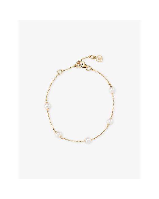MEJURI Metallic Mini Satellite 18Ct Vermeil And Freshwater Pearl Bracelet