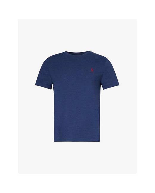 Polo Ralph Lauren Blue Logo-embroidered Custom Slim-fit Cotton-jersey T-shirt Xx for men