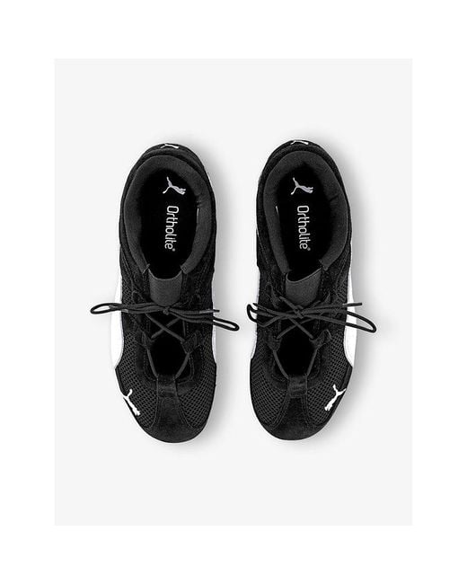 PUMA Black Speedcat Og Suede Low-Top Trainers