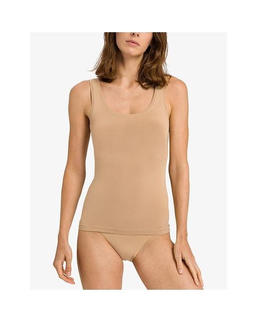 Hanro Natural Touch Feeling Scooped Stretch-Jersey Top