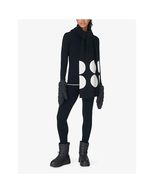 Sweaty Betty Black Modal Base Layer Ski Leggings