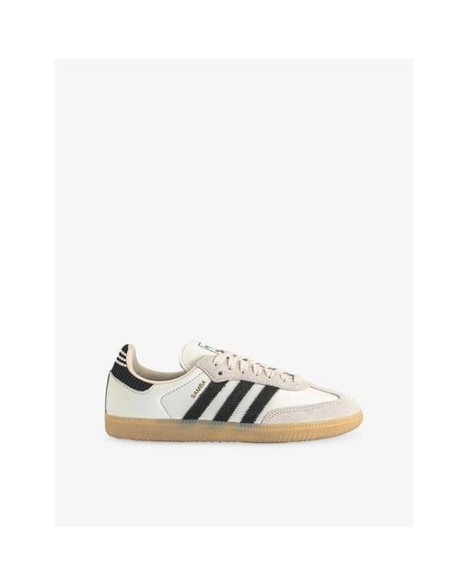 Adidas White Samba Og Leather Trainers for men