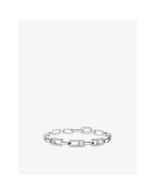 Messika White Move Link 18Ct And 0.82Ct Diamond Bracelet