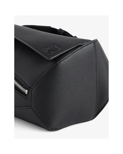 Loewe Black Puzzle Edge Brand-debossed Mini Leather Bum Bag for men