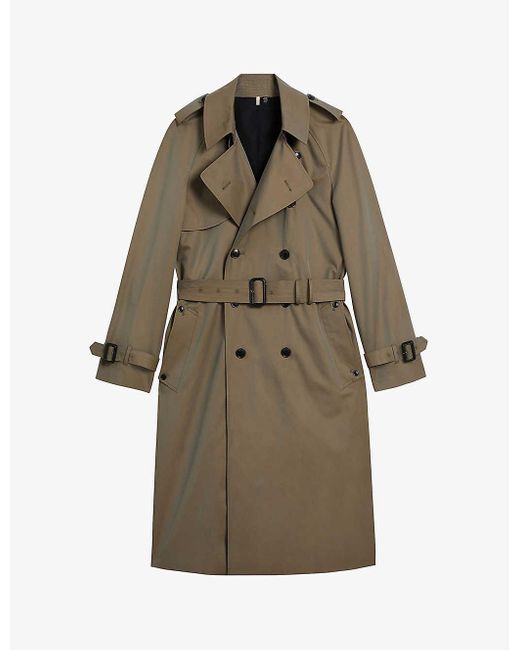 Ted Baker Natural Rothley Classic Cotton Trench Coat for men