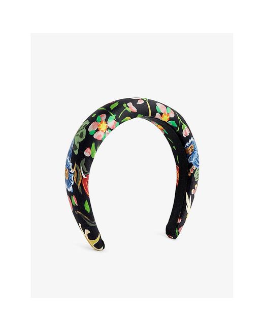 Vivienne Westwood Green Folk Floral-print Silk Headband