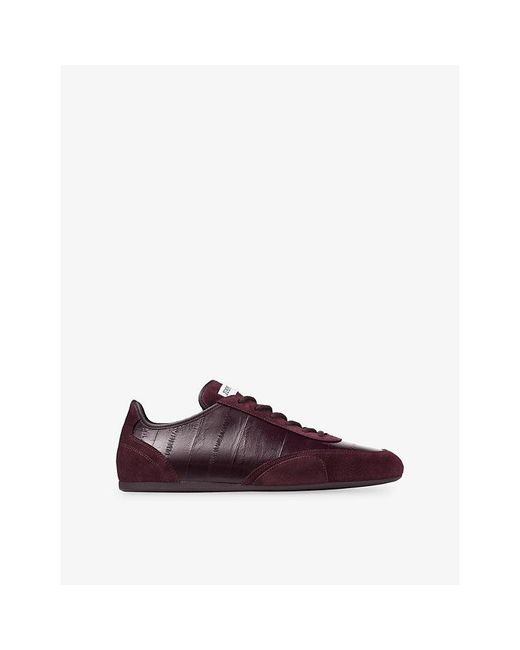 Jimmy Choo Brown Sunny Leather And Suede Trainers