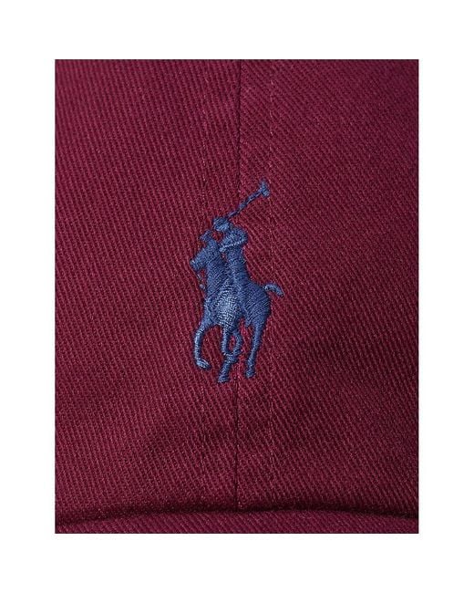 Polo Ralph Lauren Purple Logo-Embroidered Cotton Baseball Cap