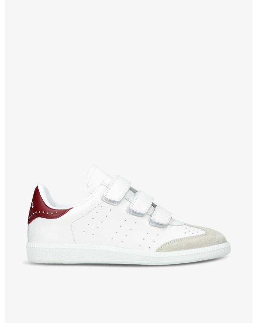 Isabel Marant White Beth Leather Low-top Trainers