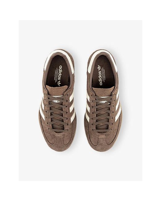 Adidas Brown Handball Spezial Bold Suede Trainers