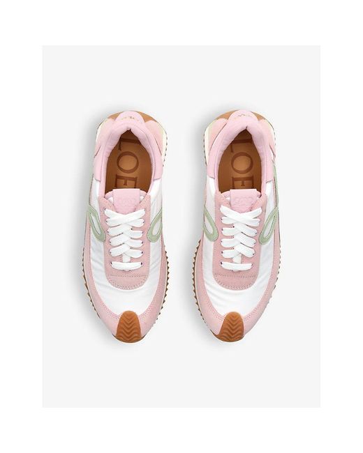 Loewe Multicolor Flow Runner Monogram Leather And Shell Trainers