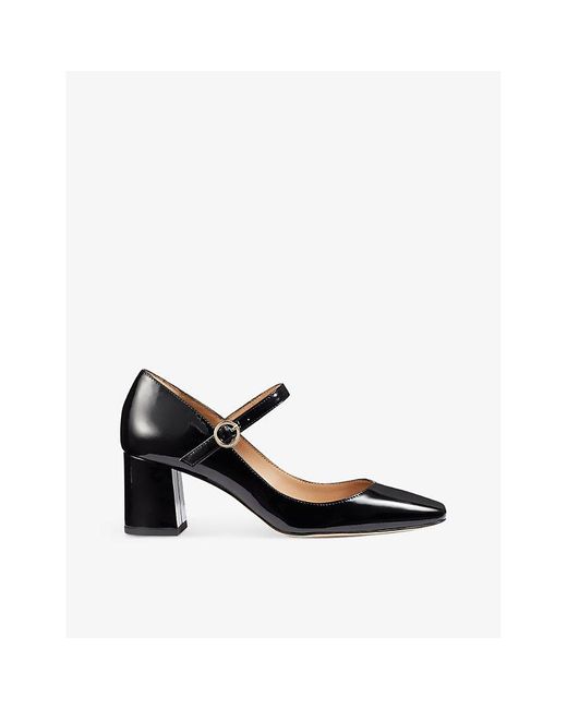 L.K.Bennett Black Winter Patent-leather Mary Jane Courts
