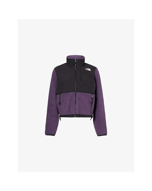 The North Face Purple Retro Denali High-Neck Fleece Jacket