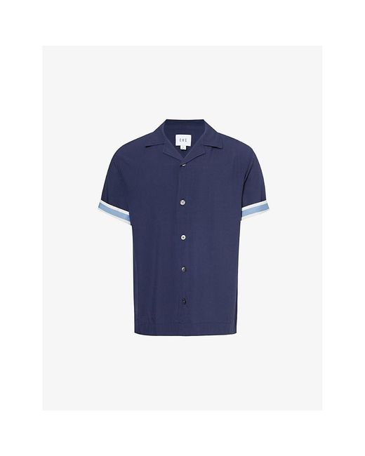 CHE Blue Vy Valbonne Relaxed-fit Woven Shirt for men