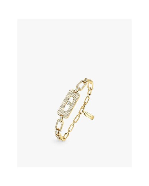 Messika Metallic Move Link 18Ct- And 0.82Ct Diamond Bracelet