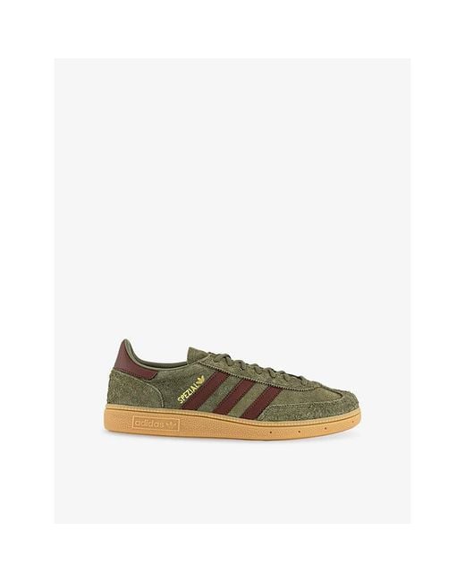 Adidas Green Handball Spezial Suede Trainers for men