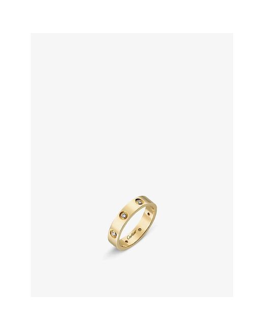 Cartier Metallic Love 18Ct- And 8 Diamonds Wedding Band