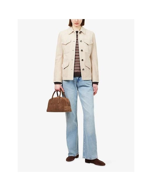 7 For All Mankind Blue Low Straight Denim Jeans