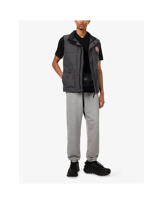 Canada Goose Gray Freestyle Logo-Patch Quilted Shell Gilet for men